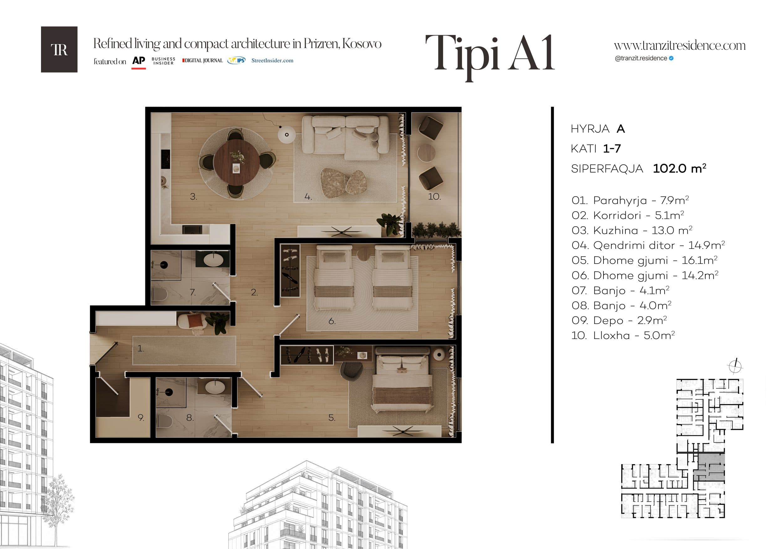 A1 floor plan