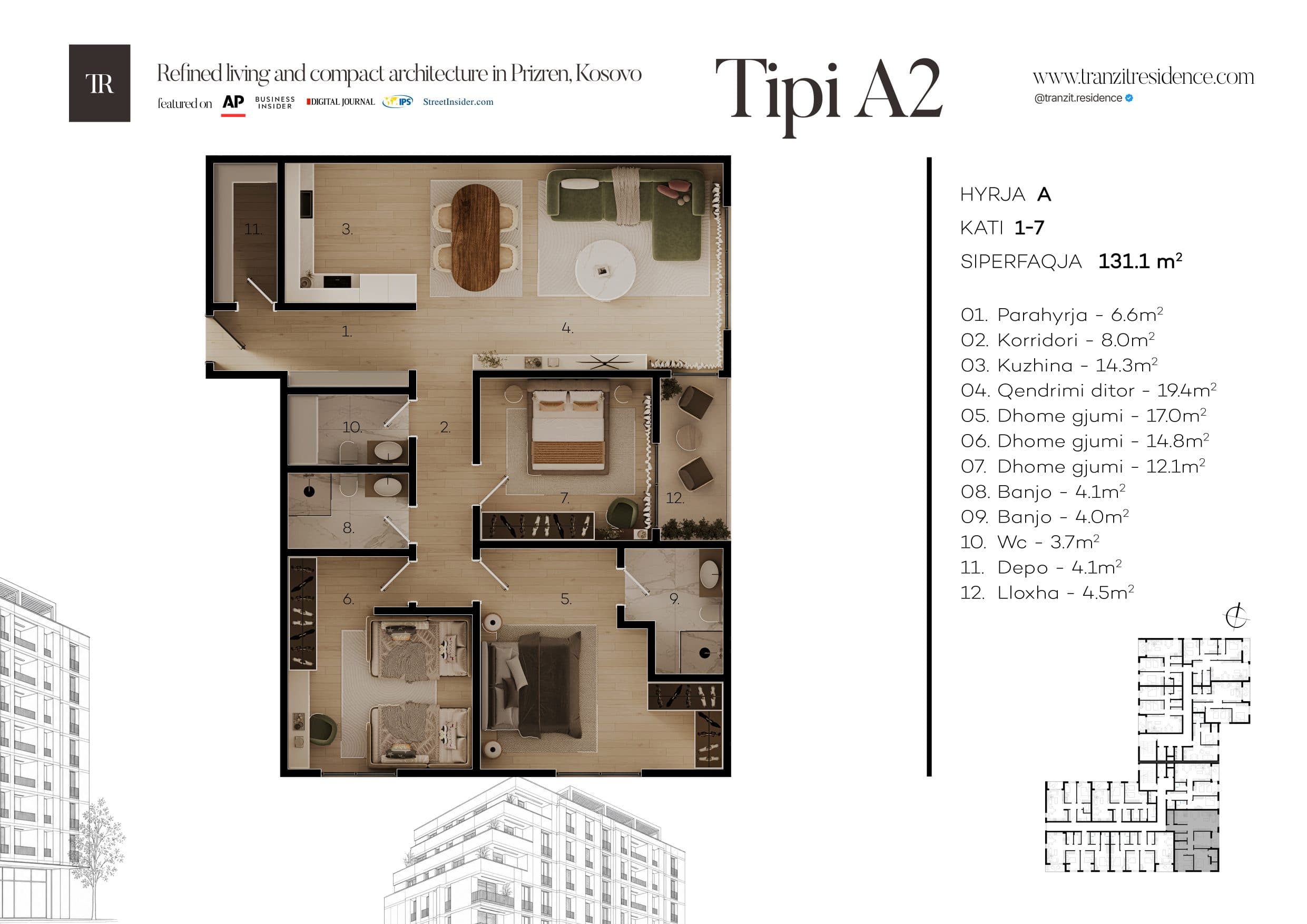 A2 floor plan