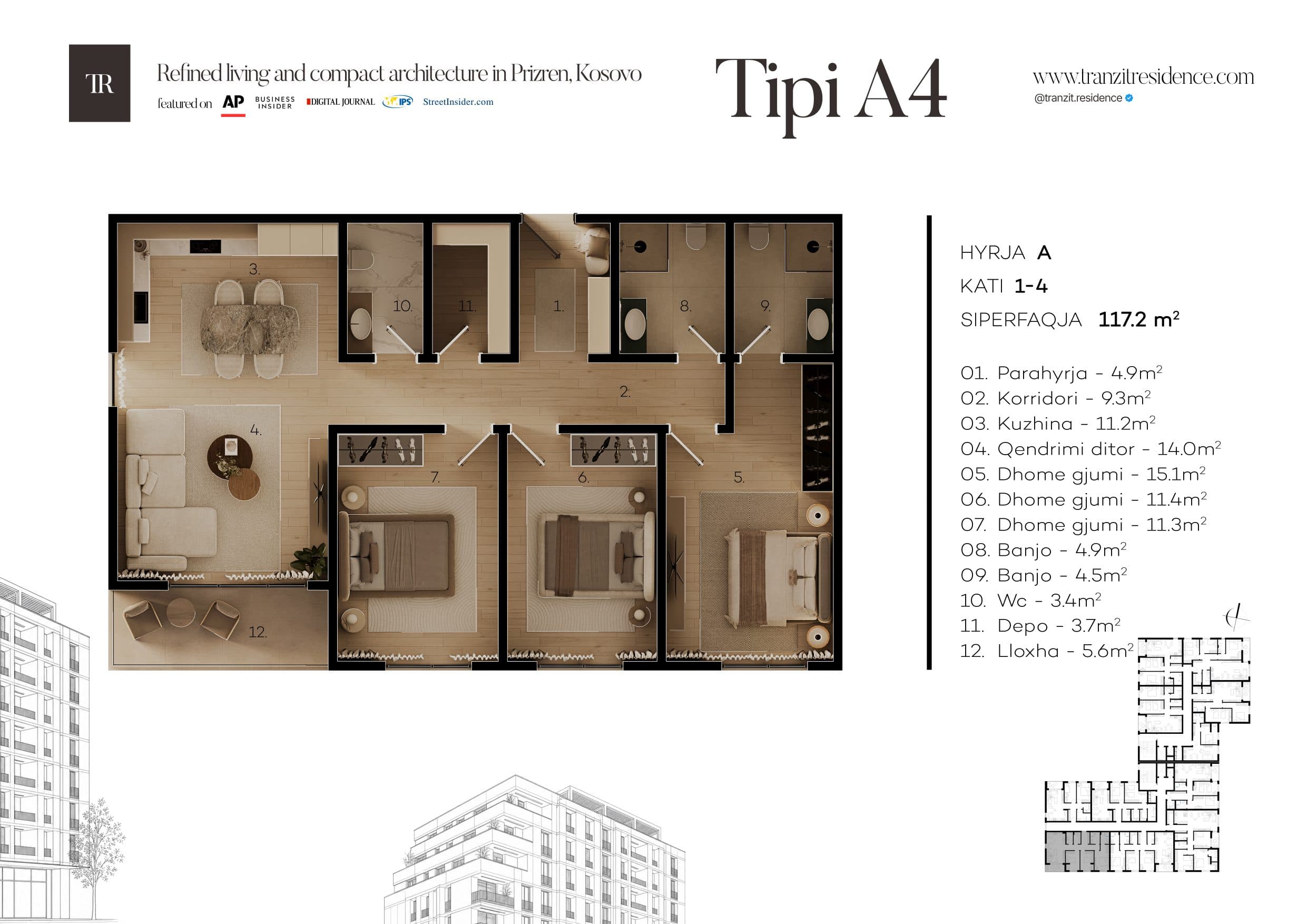 A4 floor plan